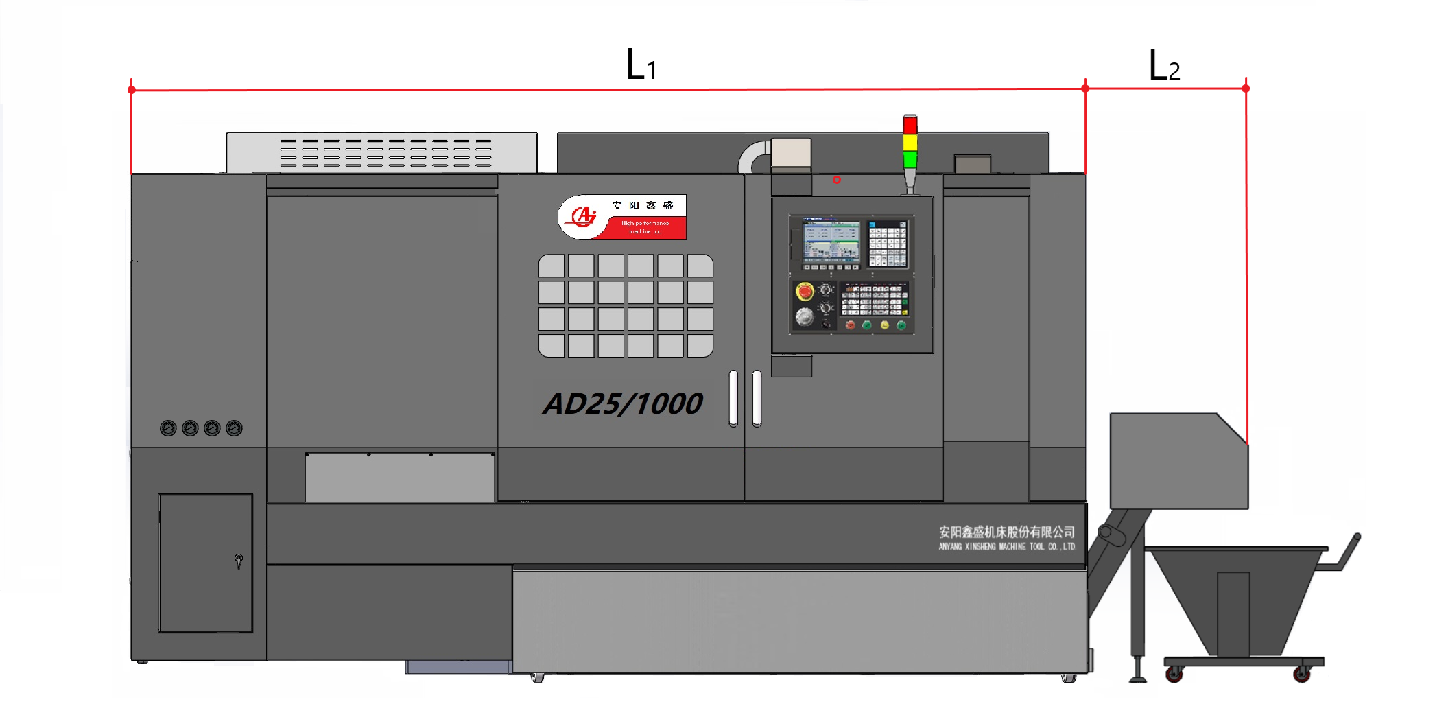 AD-25 Vollwertige CNC-Drehmaschine Bilder 6