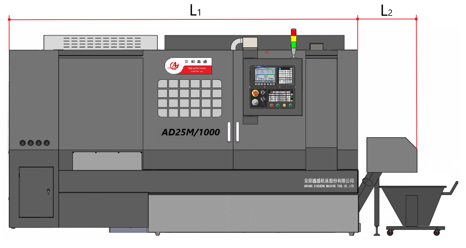 AD-25M Tour CNC complet Galerie 6