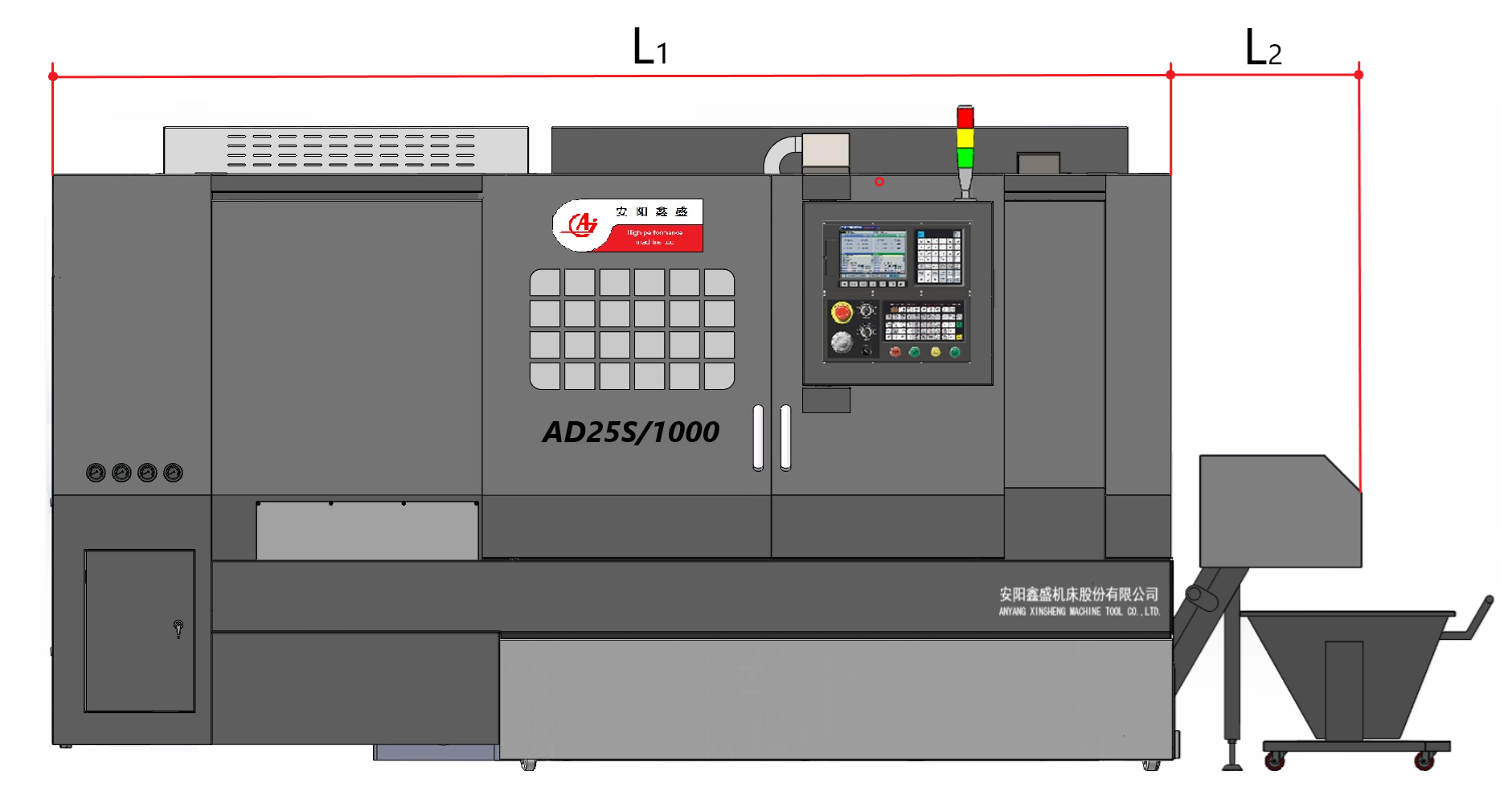 AD-25S Torno CNC completo Galeria 4