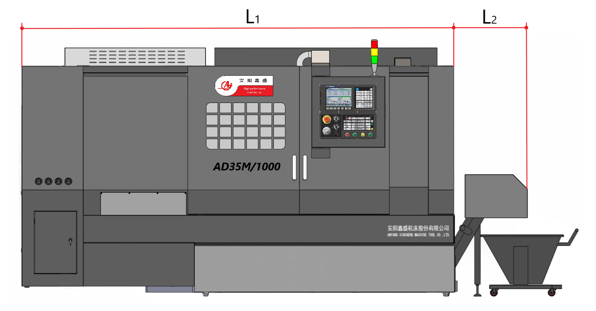 AD-35M Vollwertige CNC-Drehmaschine Bilder 6