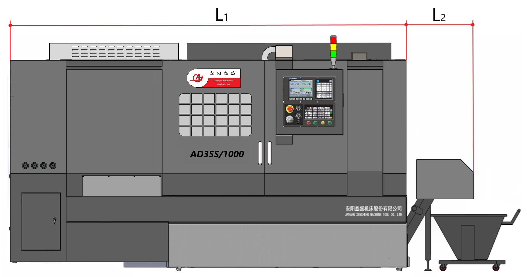 AD-35S Vollwertige CNC-Drehmaschine Bilder 6